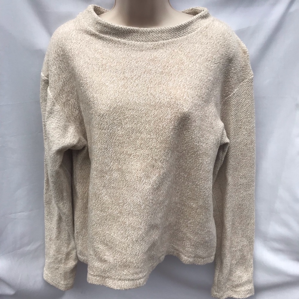 H&M Long Sleeve Tan Heather Top